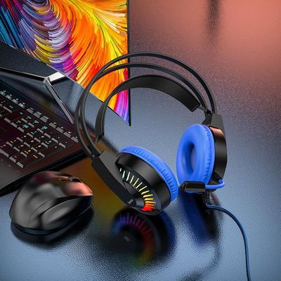 Hoco W105 Gaming Headset – Blue Color_img_1