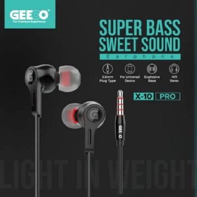 Geeoo X10 Pro Earphone With Microphone_img_0