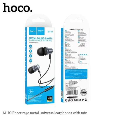 Hoco M110 Wired Earphones with Mic_img_1