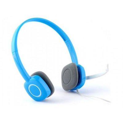 Logitech H150 Stereo Headset with Dual 3.5mm Jacks Noise-Cancelling Mic – Blue Color_img_0