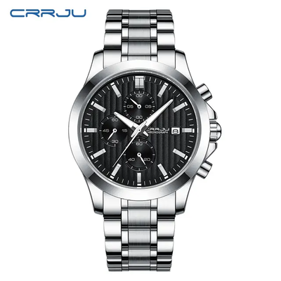 Stainless Steel Chronograph Watch for Men_img_3