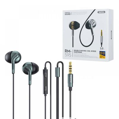 REMAX RM-595 Double moving-coil wired earphone_img_1