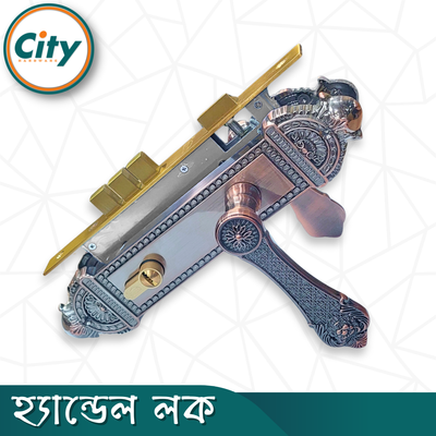 উচ্চ সুরক্ষা স্ট্যান্ডার্ড সাইজের হ্যান্ডেল লক প্রধান দরজার জন্য লক অ্যান্টিক রঙের দরজার লক Door Lock_img_2