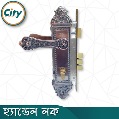 উচ্চ সুরক্ষা স্ট্যান্ডার্ড সাইজের হ্যান্ডেল লক প্রধান দরজার জন্য লক অ্যান্টিক রঙের দরজার লক Door Lock_img_3