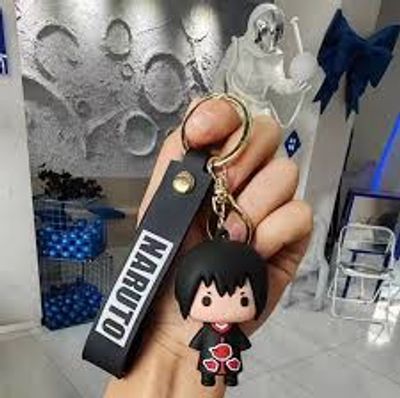 Anime Naruto Action Figure Silica Gel Pendent Key Ring_img_4