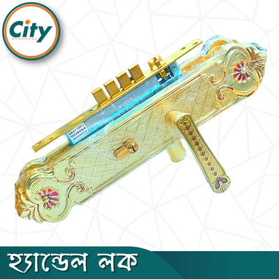 উচ্চ সুরক্ষা বড় আকারের হ্যান্ডেল লক অতিরিক্ত নব সিস্টেম সহ প্রধান দরজার জন্য লক গোল্ডেন রঙের দরজার লক Door Lock_img_2