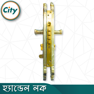 উচ্চ সুরক্ষা বড় আকারের হ্যান্ডেল লক অতিরিক্ত নব সিস্টেম সহ প্রধান দরজার জন্য লক গোল্ডেন রঙের দরজার লক Door Lock_img_4