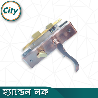 উচ্চ সুরক্ষা ছোট আকারের হ্যান্ডেল লক নব সহ ভিতরের রুমের জন্য অ্যান্টিক রঙের দরজার লক Door Lock_img_1