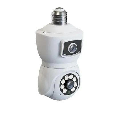 V380 E9 Dual Lens Bulb PTZ IP Camera- White Color_img_0