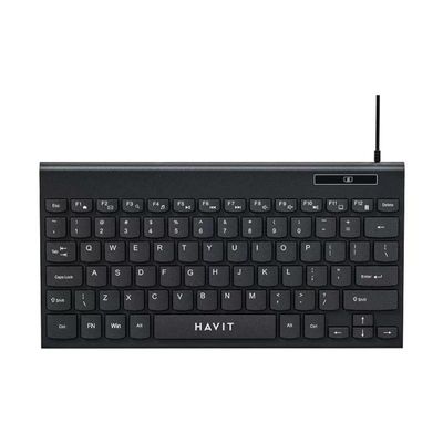 Havit KB224 Wired Black Mini Multimedia Keyboard with Bangla_img_0