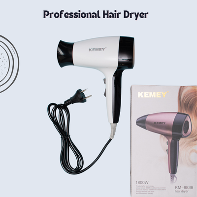 Kemei Km-6836 Cool And Hot Foldable Electric Hair Dryer For Women_img_1
