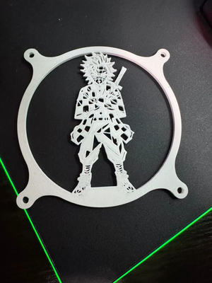 Geometric demon slayer Fan Grille PC fan 120MM_img_1