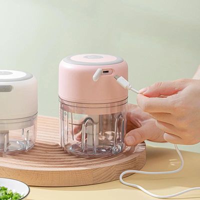 Intelligent Electric Garlic Machine 100ml- Pink Color_img_0