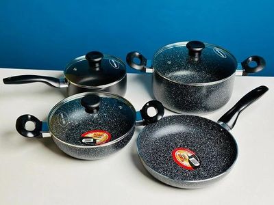 Kiam 7 Pieces Marble Die-Casting Cookware_img_2