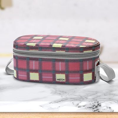 Milton Corporate Lunch 3 Stainless Steel Lunch Box- Red Color_img_1