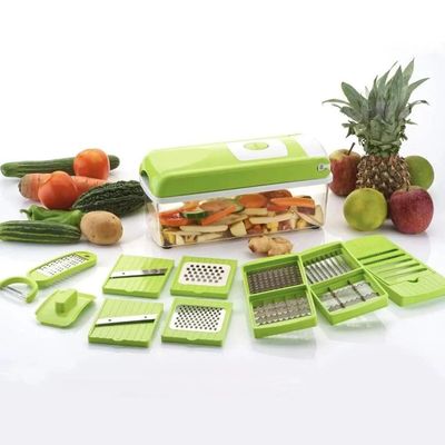 PLATINUM 16-in-1 Quicker Vegetable chipser slicer grater & Chopper Vegetable & Fruit Grater & Slicer  (1 Chopper, 16 slicer)_img_0