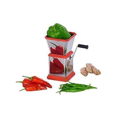 Stainless Steel Dry Fruit & Vegetable Cutter And Chopper- Red Color_img_0