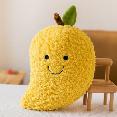 New 8-inch Simulation Fruit Plush: Watermelon & Avocado And More Shape Doll For Gift_img_1