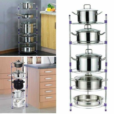 Super Pot Stand 5 Layer Kitchen Pot Organizer_img_4
