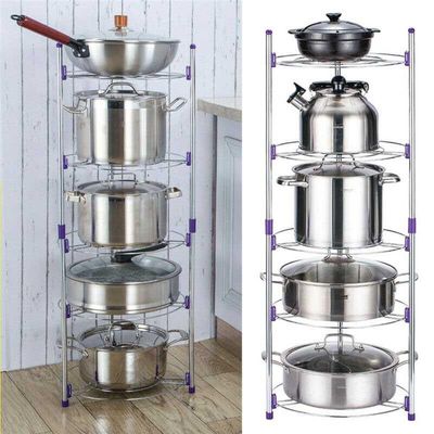 Super Pot Stand 5 Layer Kitchen Pot Organizer_img_2