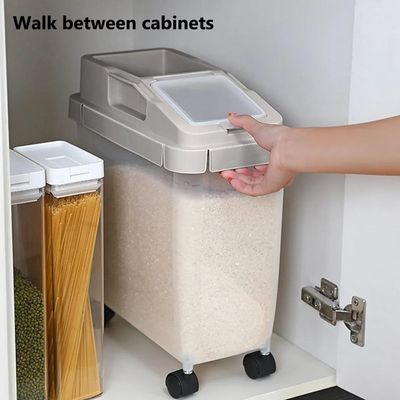 Trolly Rice Storage/Movable Food Container_img_1