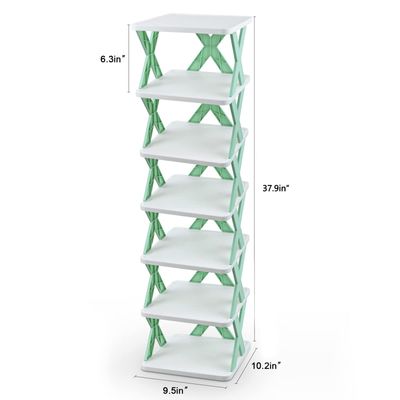 5-storey shoe rack shoe cabinet entrance bathroom dormitory simple shelf storage artifact Large Size (30x28x17.5cm)Shoe Rack, Vertical Shoe Tower, Narrow Corner Shoe Rack, Shoe Shelf._img_1