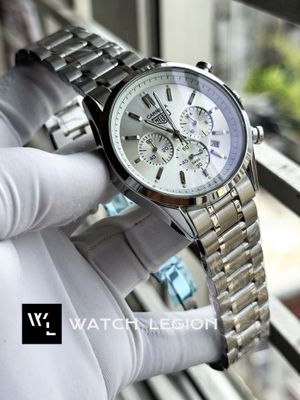 TAG CHAIN 3 CHRONO WHITE DIAL