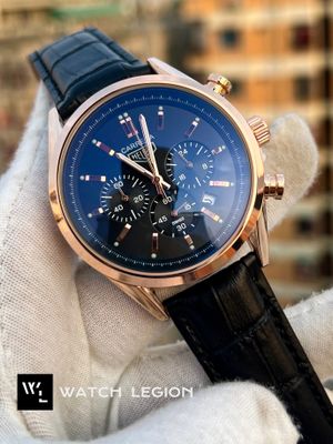 TAG BELT 3 CHRONO ROSE GOLD BODY BLACK BELT, BLACK DIAL_img_0