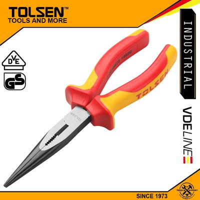 TOLSEN 6" Insulated Long Nose Plier ( 150mm ) CrV Premium Series Model: V38136 | V16096_img_0