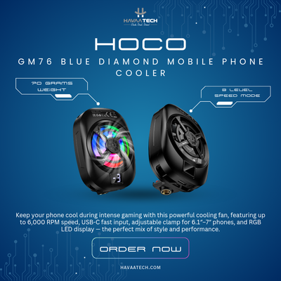 Hoco GM76 Blue Diamond Mobile Phone Cooler_img_0