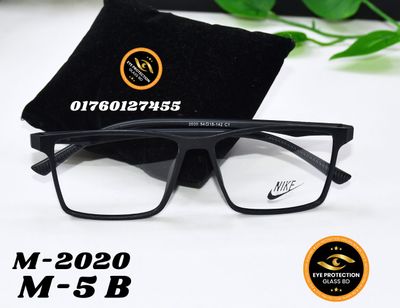 Nike100%অরজিনাল ব্লু কার্ড গ্লাস এবংঅরজিনাল ফাইবার ফ্রেমে High Quality Fashionable & Stylist Eyeglass N5_img_2