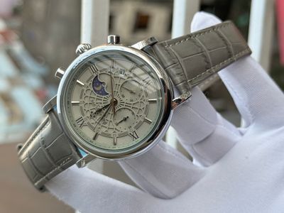 PATEK PHILLIPE SPIDER GRAY BELT GRAY DIAL SILVER CASE_img_1