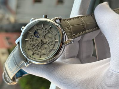 PATEK PHILLIPE SPIDER GRAY BELT GRAY DIAL SILVER CASE_img_2