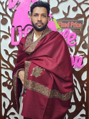 প্রিমিয়াম কোয়ালিটি অরিজিনাল কাশ্মীরি শাল (LF-G-31)_img_0