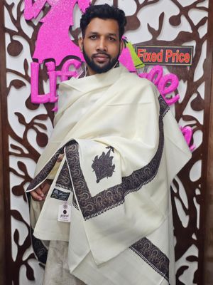 প্রিমিয়াম কোয়ালিটি অরিজিনাল কাশ্মীরি শাল (LF-G-30)_img_0