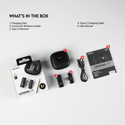 Fantech Type-C LEVIOSA AIR WMV11C Wireless Microphone for  Devices (Single Mic)_img_1
