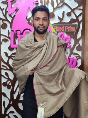 প্রিমিয়াম কোয়ালিটি অরিজিনাল মিক্সড উল কাশ্মীরি শাল (LF-NT-03)_img_0