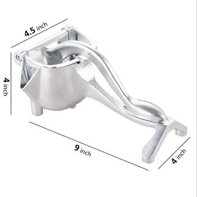 Heavy Duty Aluminum Hand Press Fruit Juicer | Manual Lemon, Lime & Orange Squeezer for Home & Kitchen (Silver)_img_1