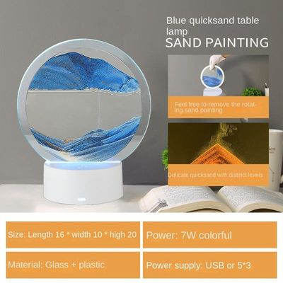 RGB LED Table Lamp Moving 3D Sand Art Lamp Quicksand Painting Table Lamp Room Decor Light_img_4