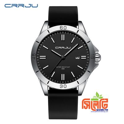 Crrju New 5025 Men's & Ladies' Waterproof Watch (Black)_img_2