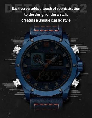 Naviforce 9236 Gents Belt Watch- Blue Dial- Blue Bezel- Blue Belt- TF Code NF995BM_img_9