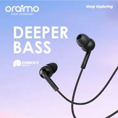 Oraimo Conch 2 In Ear Wired Headphones | OEP-E11 | Black_img_1