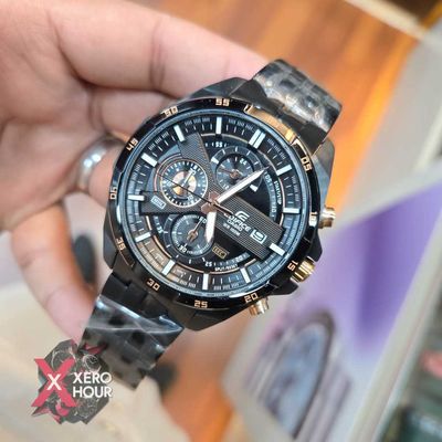 Edifice Master Grade || Japan Movement | Chain Style | Full Black EFR Series_img_0