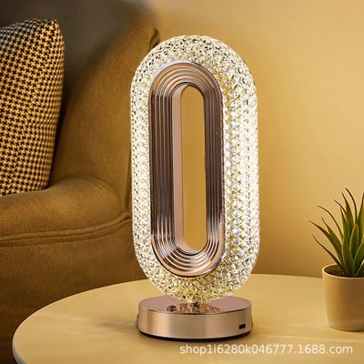 Zero Shape Crystal Table Lamp Light_img_1
