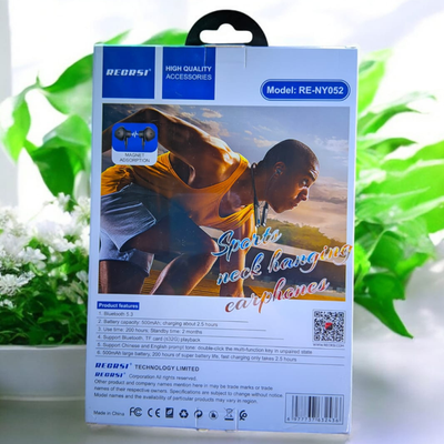 Regrsi RE-NY052 Wireless Neckband 200h Long Battery_img_1