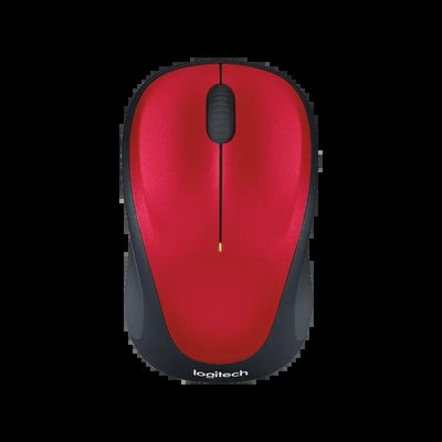 Logitech M235 Rubber sides Wireless Mouse, Red Color_img_0