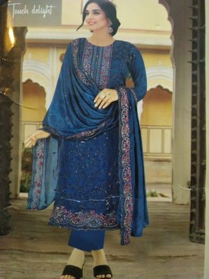 Indian Chinon Fabrics Luxury Fashionable Party Dress_img_1