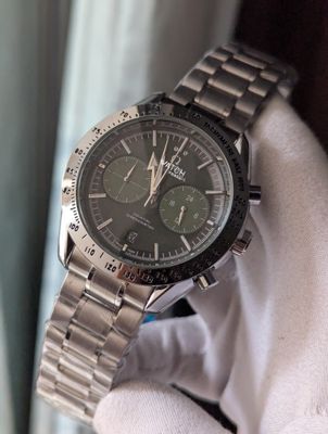 Omega Chronograph Watch Green Face_img_0