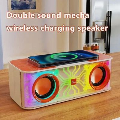 Portable HM-A9 Mecha Bluetooth Speaker With Wireless Charging_img_1