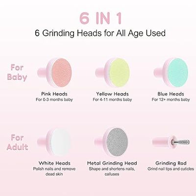 Glopole Baby Nail Trimmer File with Light Battery Operated Safe Electric Nail Clippers Kit (AA) - Pink_img_2